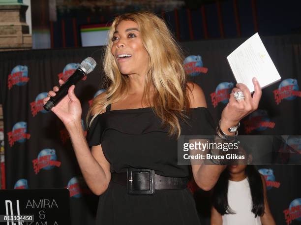 Wendy Williams give a speech at a celebration for her Hunter Foundation Charity that helps fund programs for families and youth communities in need...