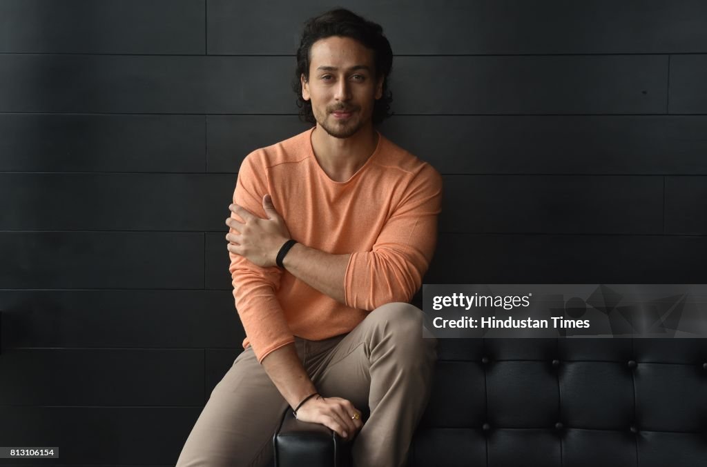 Bollywood actor Tiger Shroff during an exclusive interview with