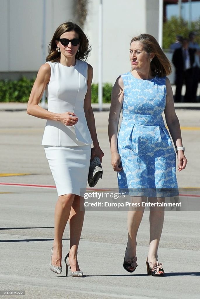 Spanish Royals Depart to United Kingdom
