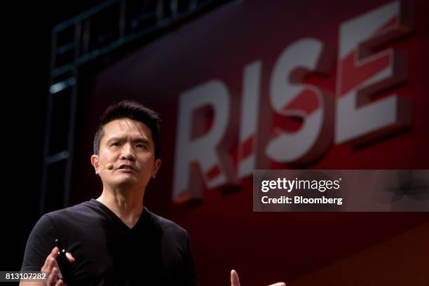 Min-Liang Tan, co-founder and chief executive officer of Razer Inc., speaks during the Rise conference in Hong Kong, China, on Wednesday, July 12,...