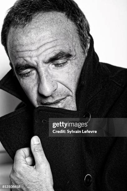 Tv presenter Nikos Aliagas is photographed for Self Assignment on April 21, 2017 in Lille, France.