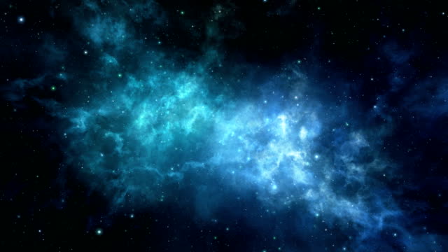 Loopable flight through deep space nebula