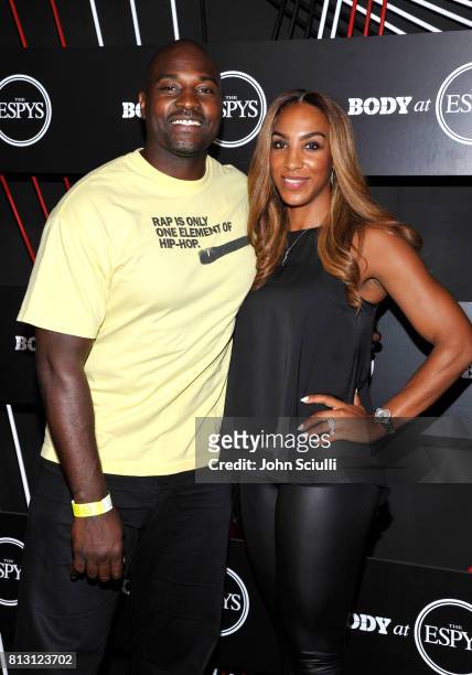 Commentator Marcellus Wiley and Annemarie Wiley at BODY at ESPYS at Avalon on July 11, 2017 in Hollywood, California.