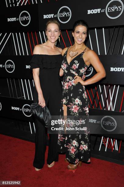 Paralympian Swimmer Victoria Arlen and TV personality Lindsay Czarniak at BODY at ESPYS at Avalon on July 11, 2017 in Hollywood, California.