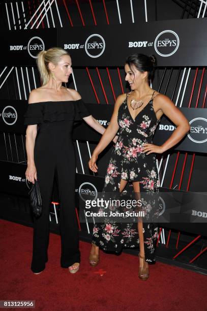 Paralympian Swimmer Victoria Arlen and TV personality Lindsay Czarniak at BODY at ESPYS at Avalon on July 11, 2017 in Hollywood, California.