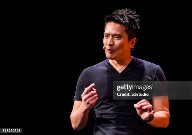 Min-Liang Tan, founder, chief executive officer and creative director of Razer, attends the Day 2 of the RISE Conference 2017 at the Hong Kong...