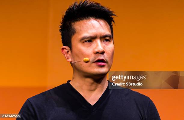 Min-Liang Tan, founder, chief executive officer and creative director of Razer, attends the Day 2 of the RISE Conference 2017 at the Hong Kong...