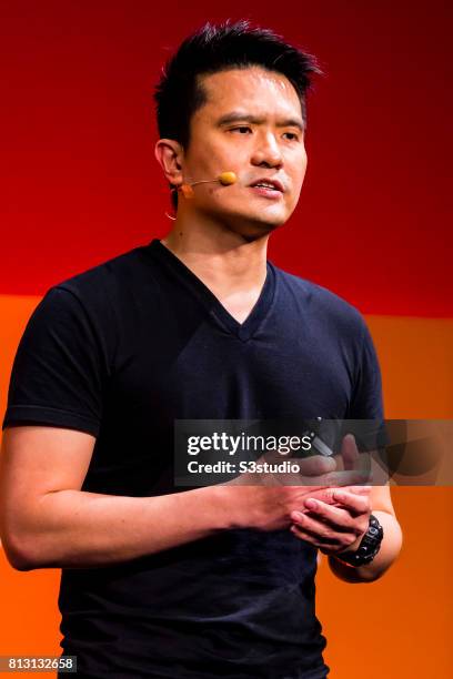 Min-Liang Tan, founder, chief executive officer and creative director of Razer, attends the Day 2 of the RISE Conference 2017 at the Hong Kong...