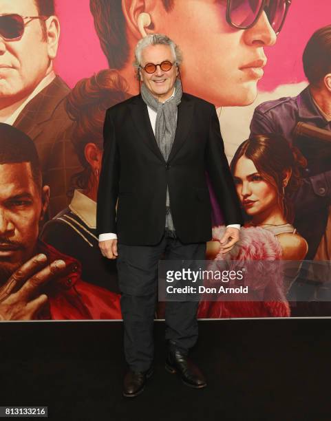 George Miller arrives ahead of the Baby Driver Australian Premiere at Event Cinemas George Street on July 12, 2017 in Sydney, Australia.