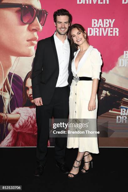 Lily James arrives ahead of the Baby Driver Australian Premiere at Event Cinemas George Street on July 12, 2017 in Sydney, Australia.