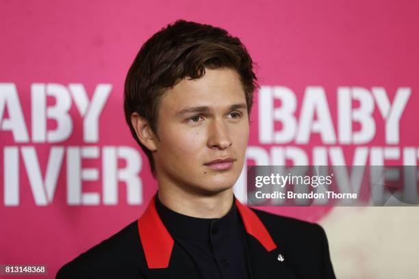 Ansel Elgort arrives ahead of the Baby Driver Australian Premiere at Event Cinemas George Street on July 12, 2017 in Sydney, Australia.