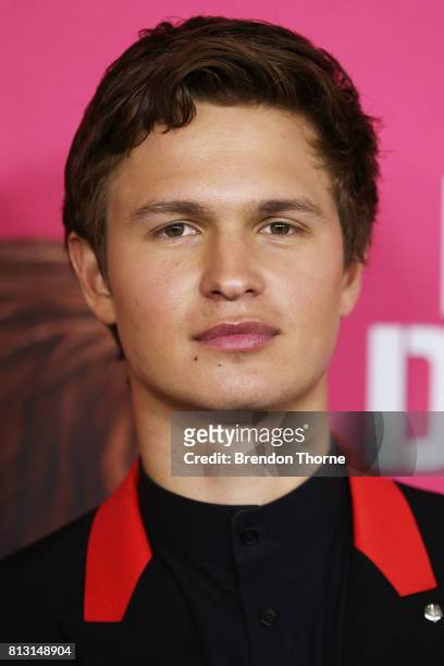 Ansel Elgort arrives ahead of the Baby Driver Australian Premiere at Event Cinemas George Street on July 12, 2017 in Sydney, Australia.