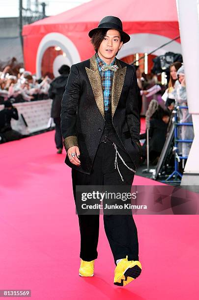 Shun Oguri attends the MTV Video Music Awards Japan 2008 at Saitama Super Arena on May 31, 2008 in Saitama, Japan.