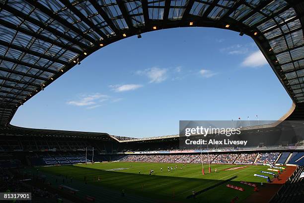 General view during the IRB Emirates Airline Edinburgh 7's at Murrayfield Stadium on May 31, 2008 in Edinburgh, Scotland.