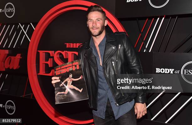 Player Julian Edelman attends the BODY at The EPYS Pre-Party at Avalon Hollywood on July 11, 2017 in Los Angeles, California.