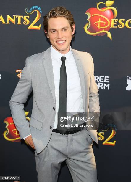 Jedidiah Goodacre attends the premiere of Disney Channel's 'Descendants 2' on July 11, 2017 in Los Angeles, California.