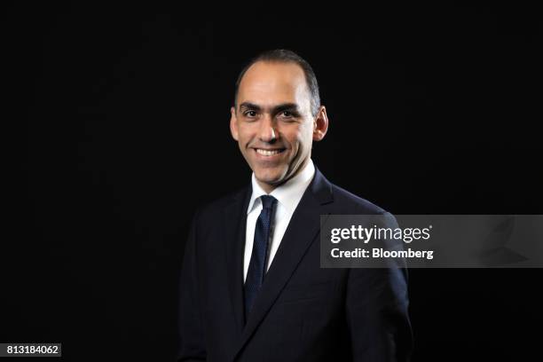 Harris Georgiades, Cyprus finance minister, poses for a photograph following a Bloomberg Television interview in London, U.K., on Wednesday, July 12,...