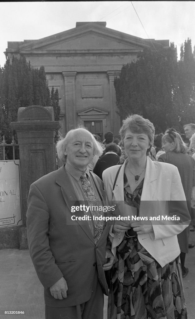 Michael Higgins and Sabina at Nun's Island, Gaway