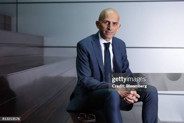 Ioannis Matsis, chief executive officer of Hellenic Bank PCL, poses for a photograph after speaking at an 'Invest in Cyprus' event in London, U.K.,...