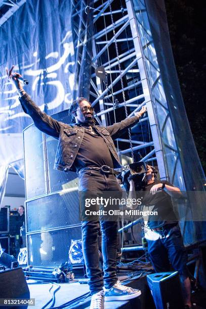 Offset of Migos performs a headline show on the Lotto Stage in the Parc de la Francophonie during Day 6 of the 50th Festival d'ete de Quebec on July...