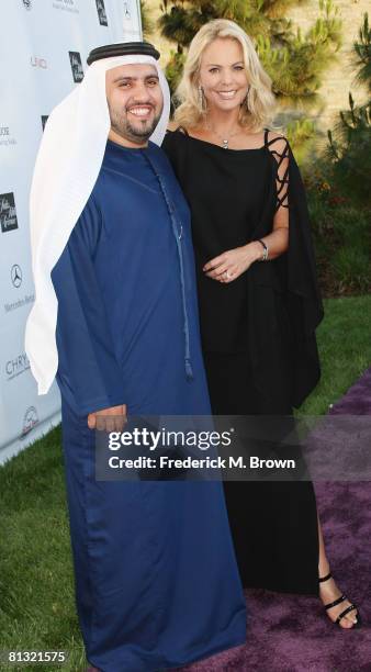 Sulaiman Al Fahim and reporter Cheryl Woodcock attend the Seventh Annual Crysalis Butterfly Ball on May 31, 2008 in Brentwood, California.