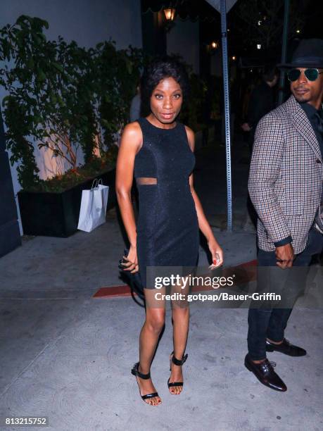 Angelique Bates and Kevontay Jackson are seen on July 11, 2017 in Los Angeles, California.