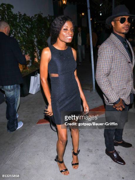 Angelique Bates and Kevontay Jackson are seen on July 11, 2017 in Los Angeles, California.