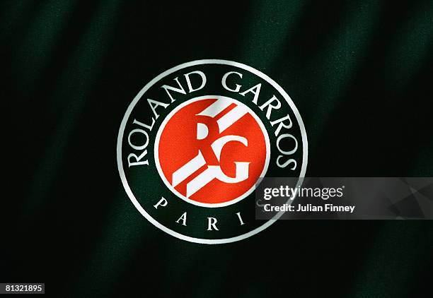 View of the Roland Garros logo on day eight of the French Open at Roland Garros on June 1, 2008 in Paris, France.