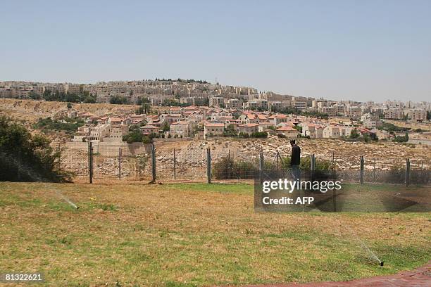 General view of the Jewish settlement of Pisgat Ze'ev in east Jerusalem on June 1, 2008. Israel will build 884 more houses in east Jerusalem, the...