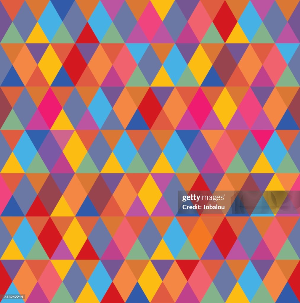 Multi Colored Diamond Pattern Seamless