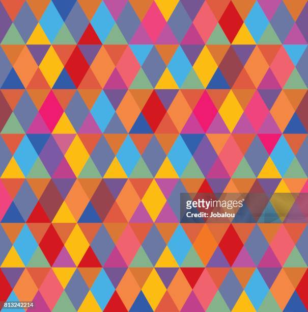 multi colored diamond pattern seamless - saturated colour stock illustrations