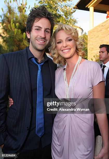 Musician Josh Kelley and wife actress Katherine Heigl arrive at the 7th Annual Chrysalis Butterfly Ball held at a private residence on May 31, 2008...