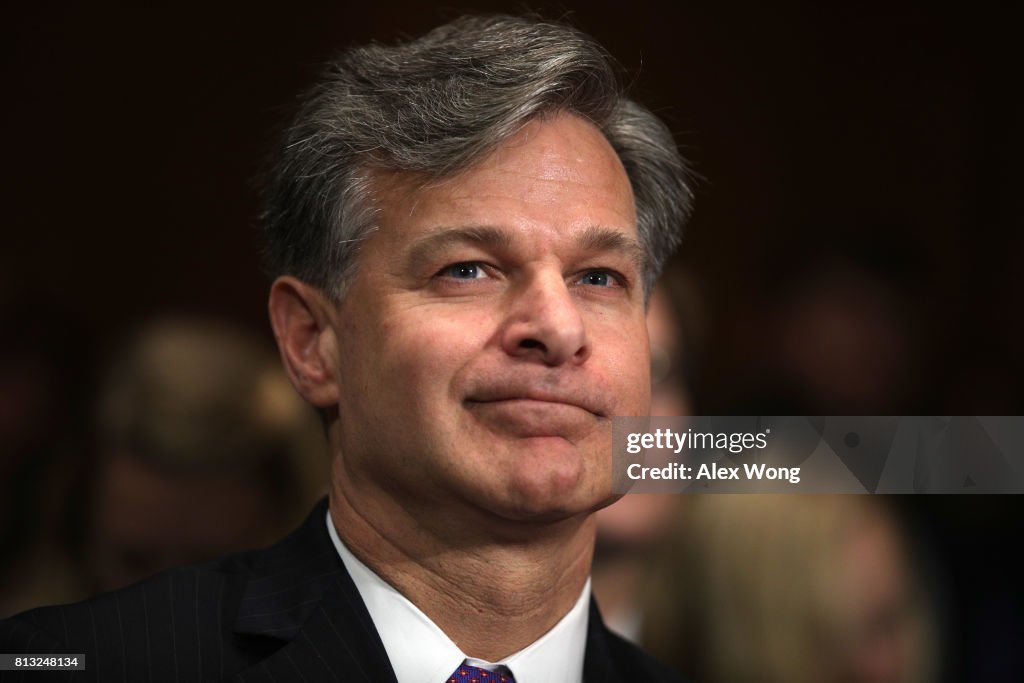 Senate Holds Confirmation Hearing For FBI Director Nominee Christopher Wray