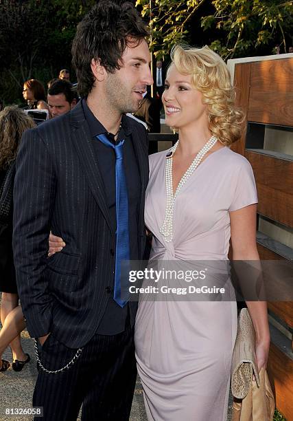 Actress Katherine Heigl and musician Josh Kelley arrive at 7th Annual Chrysalis Butterfly Ball on May 31, 2008 at a Private Residence in Los Angeles,...