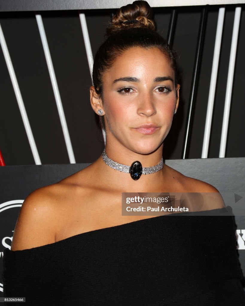 Aly Raisman Issue Olympic Gymnast Aly Raisman attends the ESPN Magazin Body Issue ...