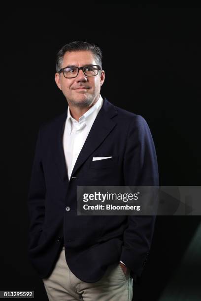 Bob Kunze-Concewitz, chief executive officer of Davide Campari-Milano SpA, poses for a photograph following a Bloomberg Television interview in...