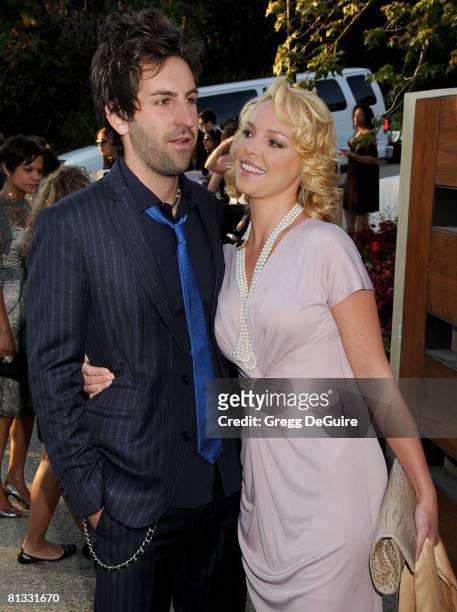 Actress Katherine Heigl and musician Josh Kelley arrive at 7th Annual Chrysalis Butterfly Ball on May 31, 2008 at a Private Residence in Los Angeles,...