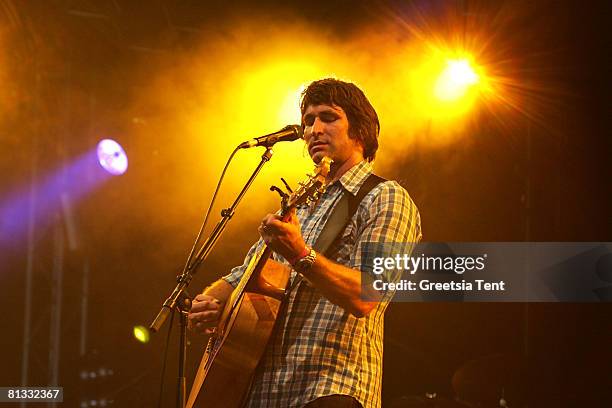 Pete Murray performs live on day 3 of the 39th Pinkpop Festival on June 1, 2008 in Landgraaf, Netherlands.