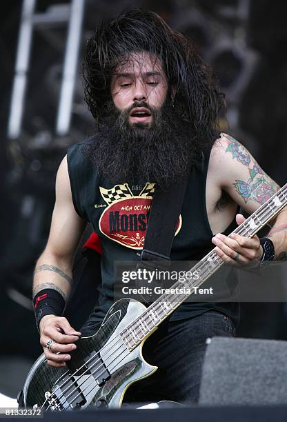 Joe Duplantier aka Gojira of Cavalera Conspiracy performs live on day 3 of the 39th Pinkpop Festival on June 1, 2008 in Landgraaf, Netherlands.