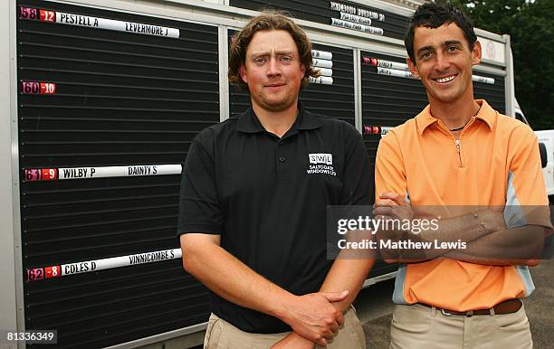 Andrew Pestell and Jason Levermore of Chelmsford and Clacton pictured after winning the SkyCaddie PGA Fourball Championship East Region Qualifier at...