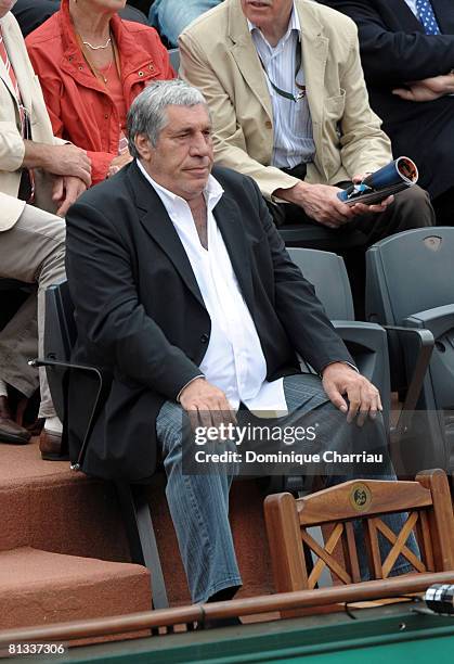 Jean-Pierre Castaldi attends the French Open 2008 at Roland Garros on June 2, 2008 Paris, France.