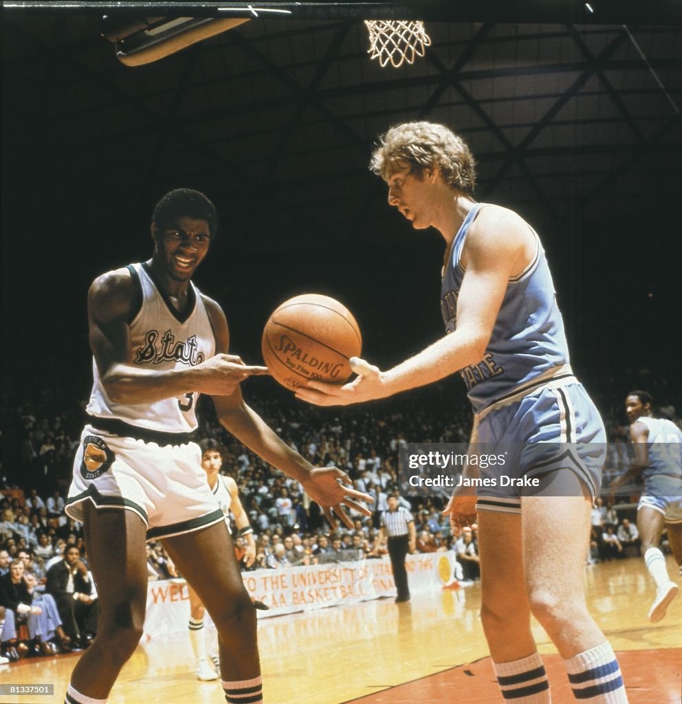 Indiana State Larry Bird and Michigan State Magic Johnson, 1979 NCAA National Championship