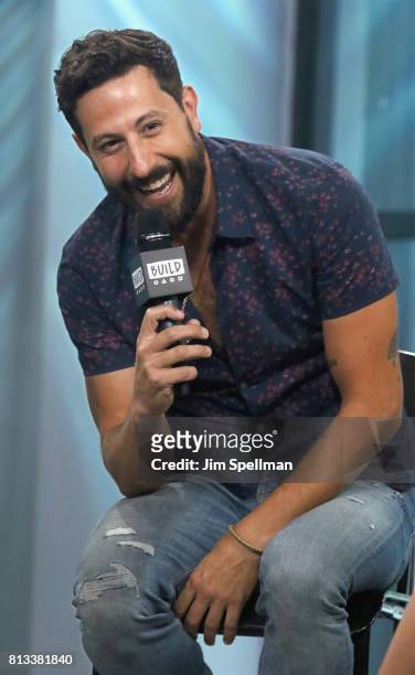 Singer/songwriter Matthew Ramsey of Old Dominion attends Build to discuss the Band's new album "Happy Endings" at Build Studio on July 12, 2017 in...