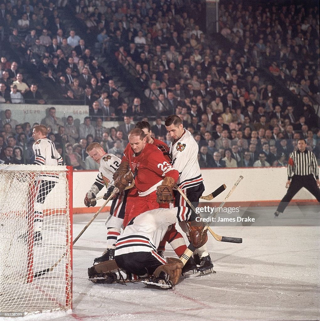 Detroit Red Wings Gary Bergman, 1966 NHL Playoffs