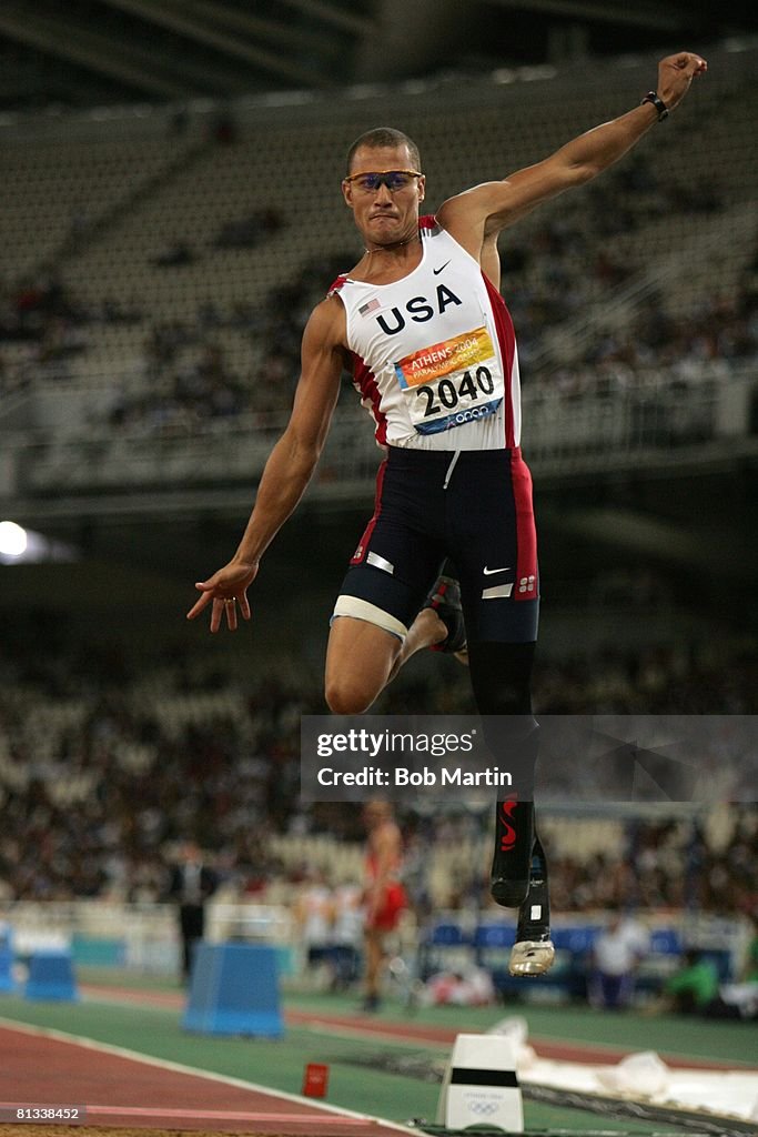 Summer Paralympics, USA Marlon Shirley in action, winning 3rd place