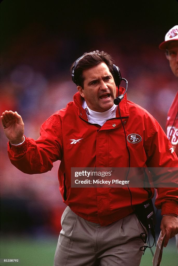 San Francisco 49ers head coach Steve Mariucci on sidelines during... News Photo Getty Images
