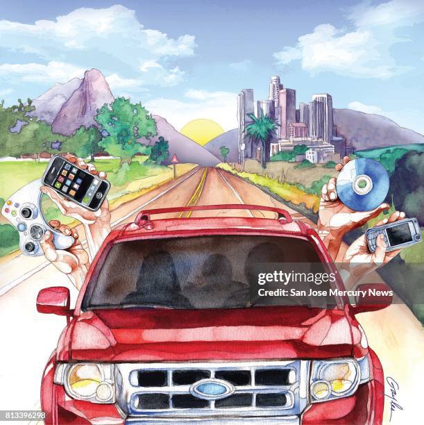 Dpi James Gayles illustration of road trip.