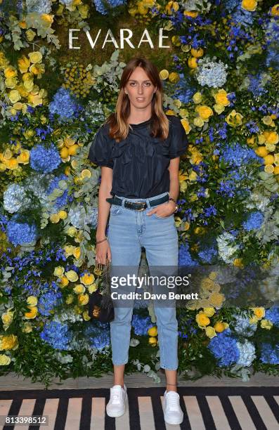 Lady Alice Manners attends swimwear brand Evarae's Summer Party to preview the new SS18 collection at Embassy Gardens on July 12, 2017 in London,...