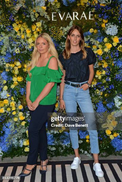 Guest and Lady Alice Manners attend swimwear brand Evarae's Summer Party to preview the new SS18 collection at Embassy Gardens on July 12, 2017 in...