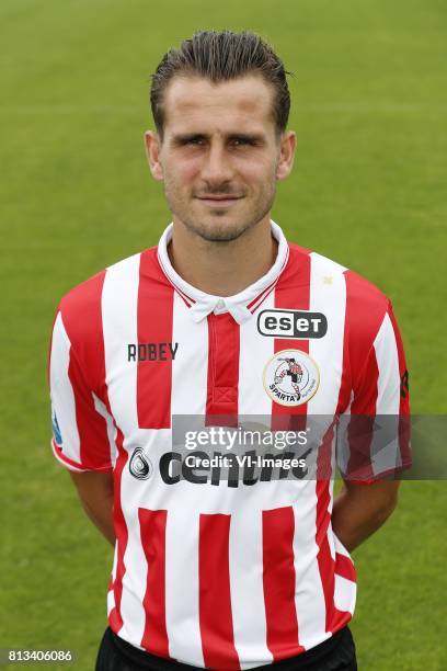 Paco van Moorsel during the team presentation of Sparta Rotterdam on July 12, 2017 at the training centre nieuw Terbregge in Rotterdam, The...